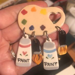 Handmade painters pallet pin